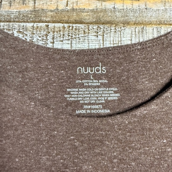Nuuds Women's heathered crewneck tank Bodysuit - Picture 3 of 5